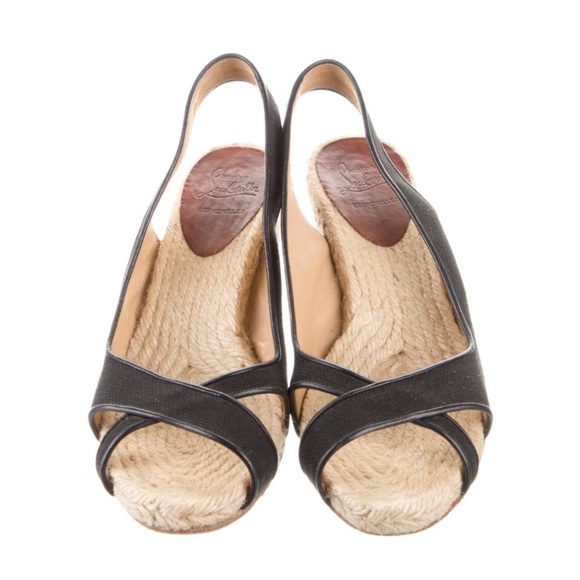 CHRISTIAN LOUBOUTIN size 38 platform wedge heels - Picture 4 of 16